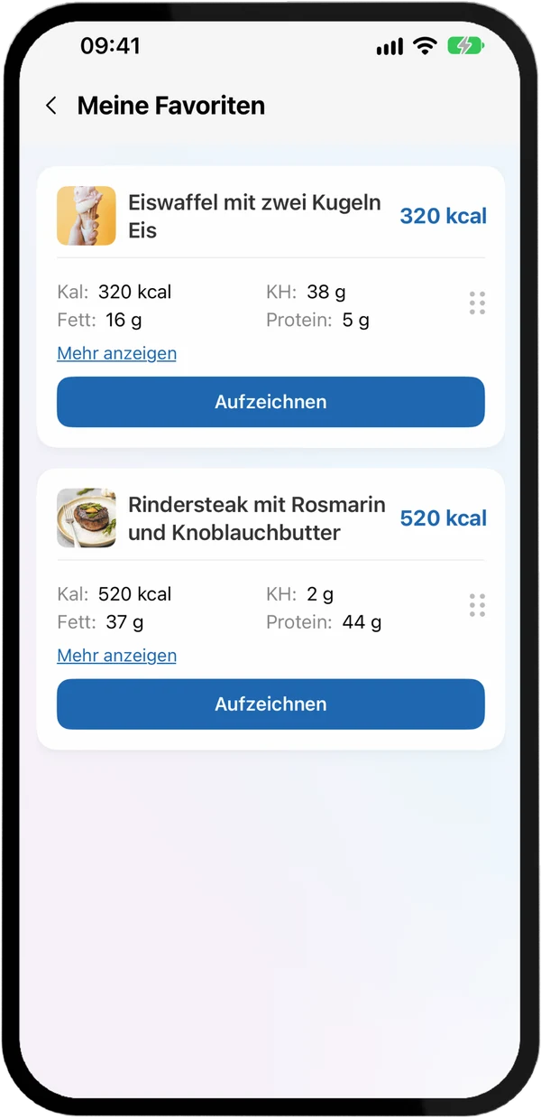 Favoriten mit einem Tipp